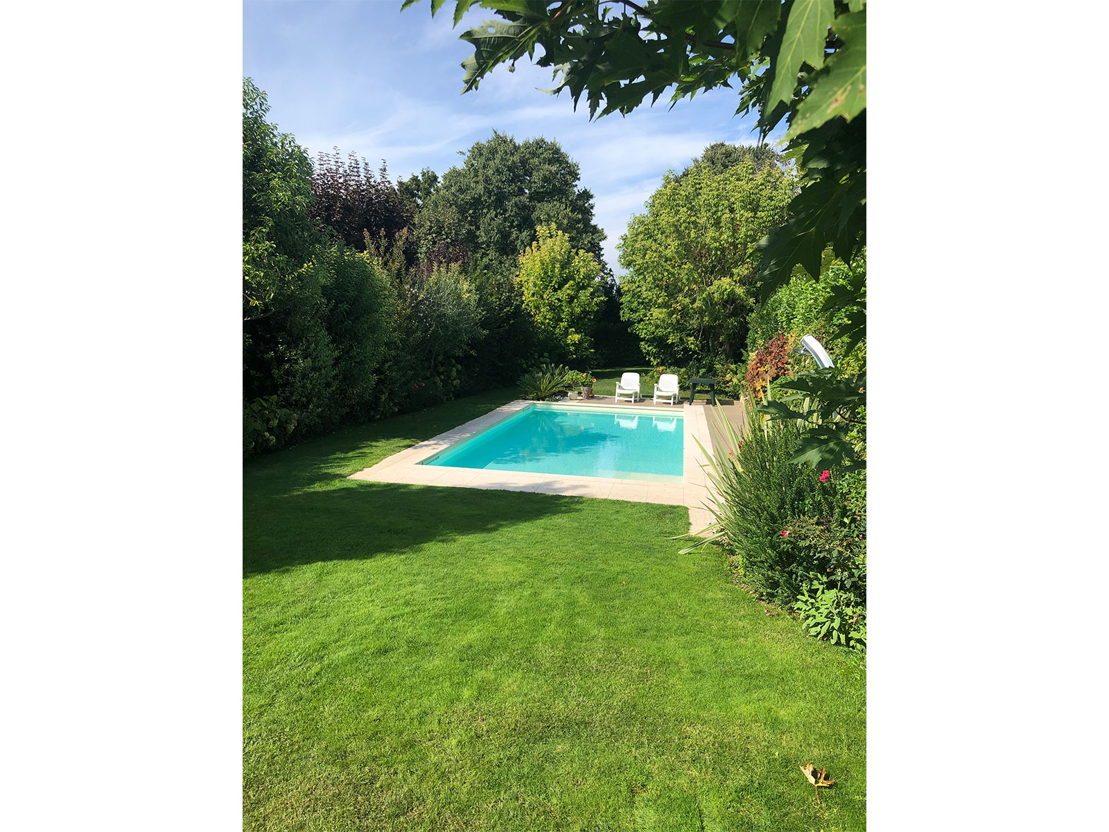 Foto lavoro concluso di una piscina